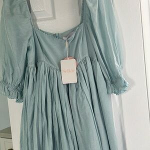Everything must go., closet reset...Selfie new with tags French puff dress